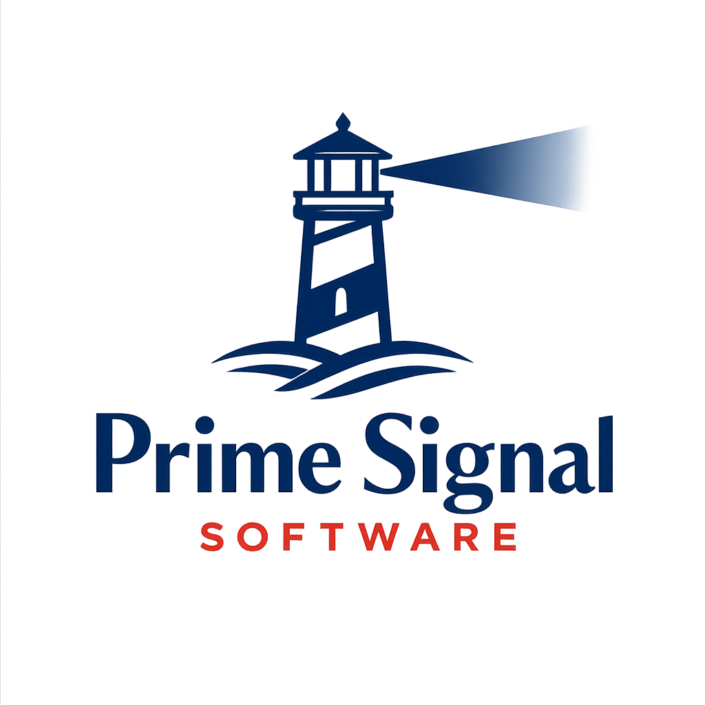 Prime Signal Software — Lighthouse Logo